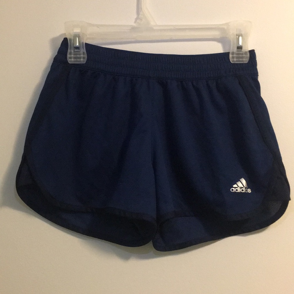 Blue adidas shorts
